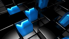 蓝色渐变3d几何体抽象纹理背景