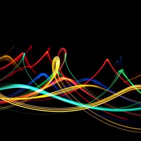 炫彩渐变抽象科技线条背景