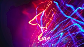 炫彩渐变抽象科技线条背景