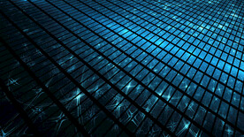 蓝色3d规则方形抽象科技纹理