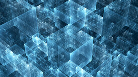 蓝色渐变科技光线背景