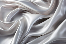 白色蚕丝丝绸