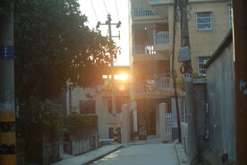 街道 夕阳
