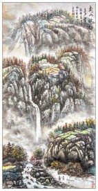 大美秦岭山水国画