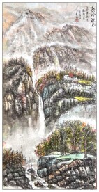 大美秦岭山水国画