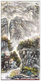 大美秦岭山水国画