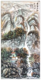 大美秦岭山水国画