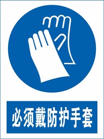 必须戴防护手套