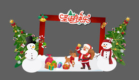 圣诞拍照框