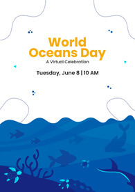 世界海洋日海报