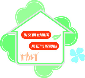 社区讲文明树新风文化墙