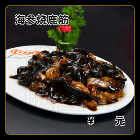 海参烧鹿筋