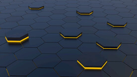 科技感立体几何背景多角度