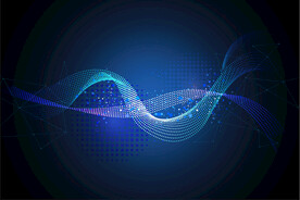 科技几何线条背景素材图