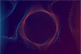 科技几何线条背景素材图