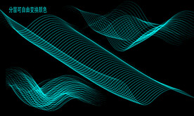 动感科技飘逸线条