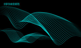 动感科技飘逸线条