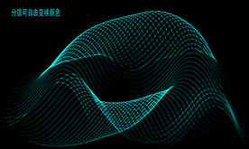 动感科技飘逸线条