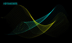 动感科技飘逸线条