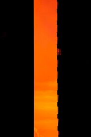 建筑楼和夕阳天空