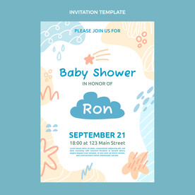 手绘抽象可爱海报