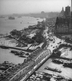 民国时期苏州河白渡桥黄浦江