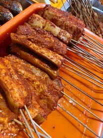 麻辣五花肉串