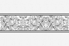 复古花卉边框