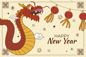 矢量龙年海报