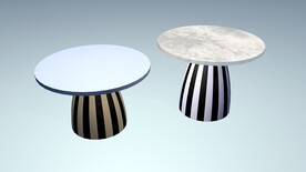 北欧风格圆形茶几