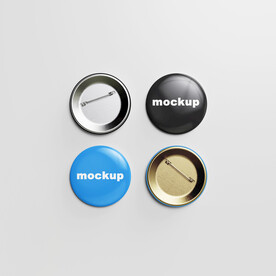 吧唧徽章胸牌样机模板