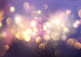 散景灯和闪光背景