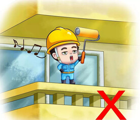 建筑工地安全生产漫画