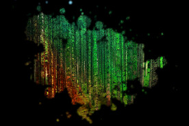 森林水墨粉墨效果