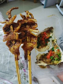 鱿鱼串 生蚝