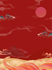 国潮风喜庆背景