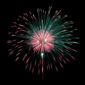 夜幕星空烟花素材