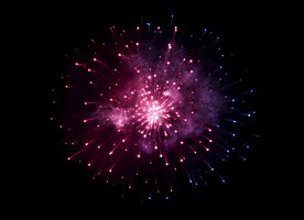 夜幕星空烟花素材