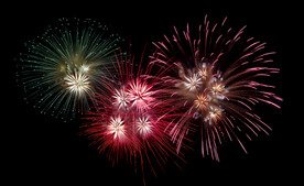 夜幕星空烟花素材