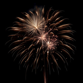 夜幕星空烟花素材