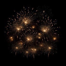 夜幕星空烟花素材