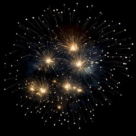 夜幕星空烟花素材