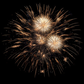 夜幕星空烟花素材