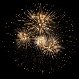 夜幕星空烟花素材