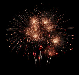 夜幕星空烟花素材