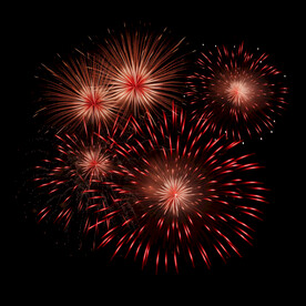 夜幕星空烟花素材