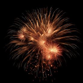 夜幕星空烟花素材