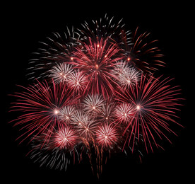 夜幕星空烟花素材