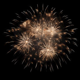 夜幕星空烟花素材