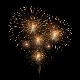 夜幕星空烟花素材